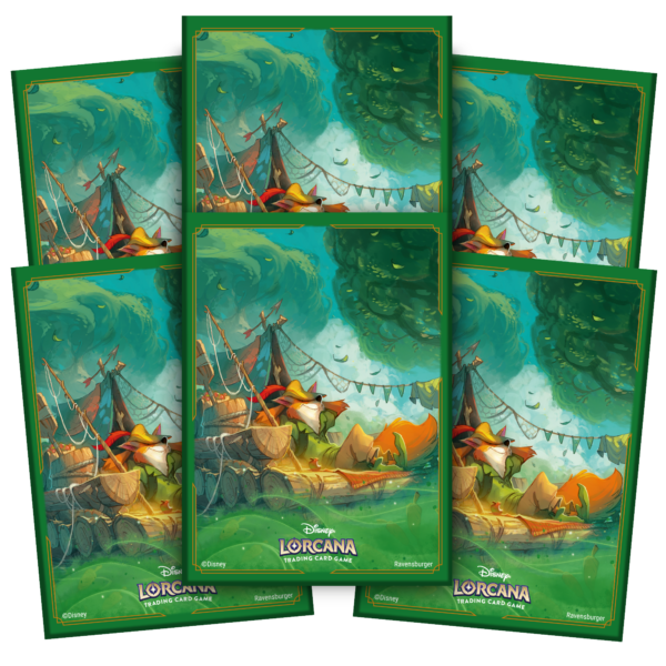 983008_DLC_S3_EN_MediaAlerts_Sleeves_Robin-Hood Koszulki na karty - Disney Lorcana - Robin Hood