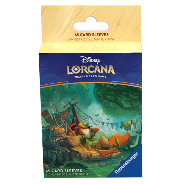 983008_DLC_S3_EN_MediaAlerts_Sleeves_Robin-Hood_Packaging_Front Koszulki na karty - Disney Lorcana - Robin Hood